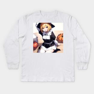 Thanksgiving Anime - AI Kids Long Sleeve T-Shirt